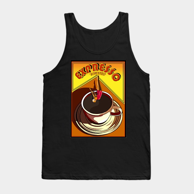 EXPRESSO YOURSELF Tank Top by Larry Butterworth